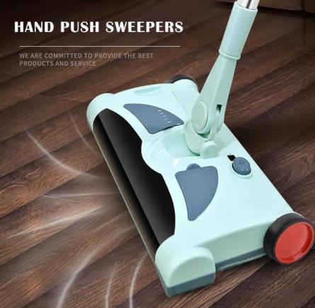 Stainless Steel Hand Push Sweepers Wireles Sweeping Machine Broom Dustpan Household Cleaning Sweeper Electric mop